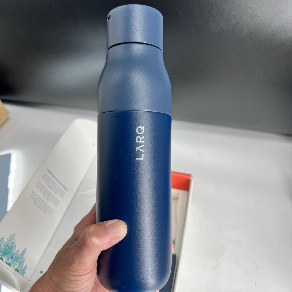 LARQ Bottle PureVis 17 oz Monaco Blue, Self Cleaning/Purifying Bottle NIB